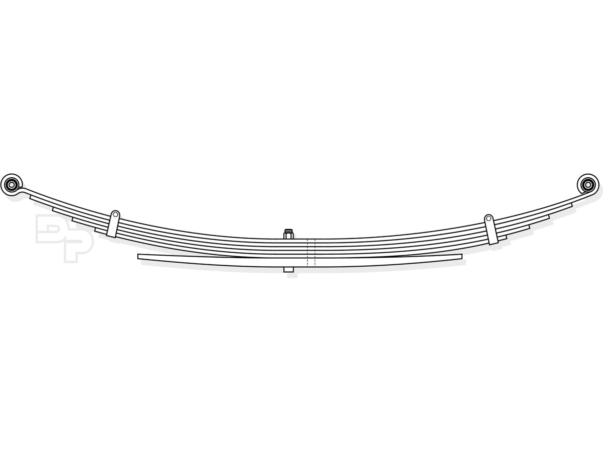 Dodge Pickup Rear Leaf Spring ; 2002-09 (Except MegaCab) - 1500- (1,700 lbs capacity)
