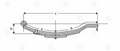 UNA232 | Trailer Leaf Spring | Slipper - Hook End | 5 Leaves | 3,500 lbs. Capacity