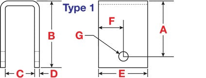 Front Hanger for slipper springs |4.88" x 2.25" x .25"| 028-001-00
