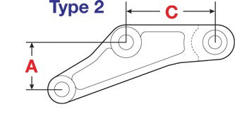 LT13105 Utility Trailer Equalizers | 2x3.80(in)