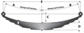 UNA-055 | Trailer leaf spring 8 Leafs | 4,000 lbs. Capacity